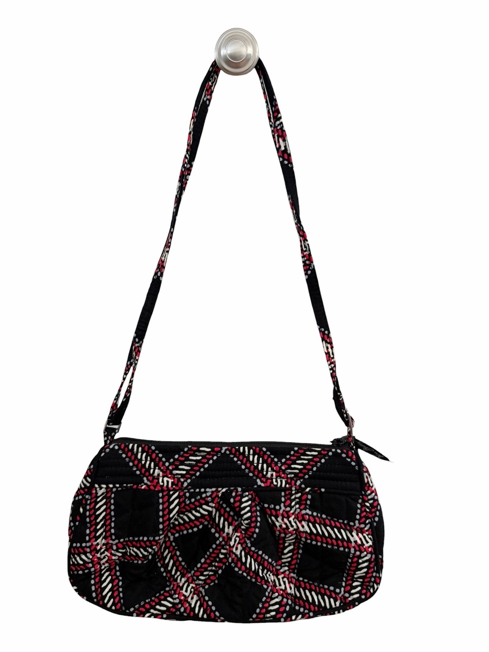 Vera Bradley Small Purse Black Red Crossbody